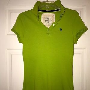 Abercrombie & Fitch short sleeve polo Green Size S
